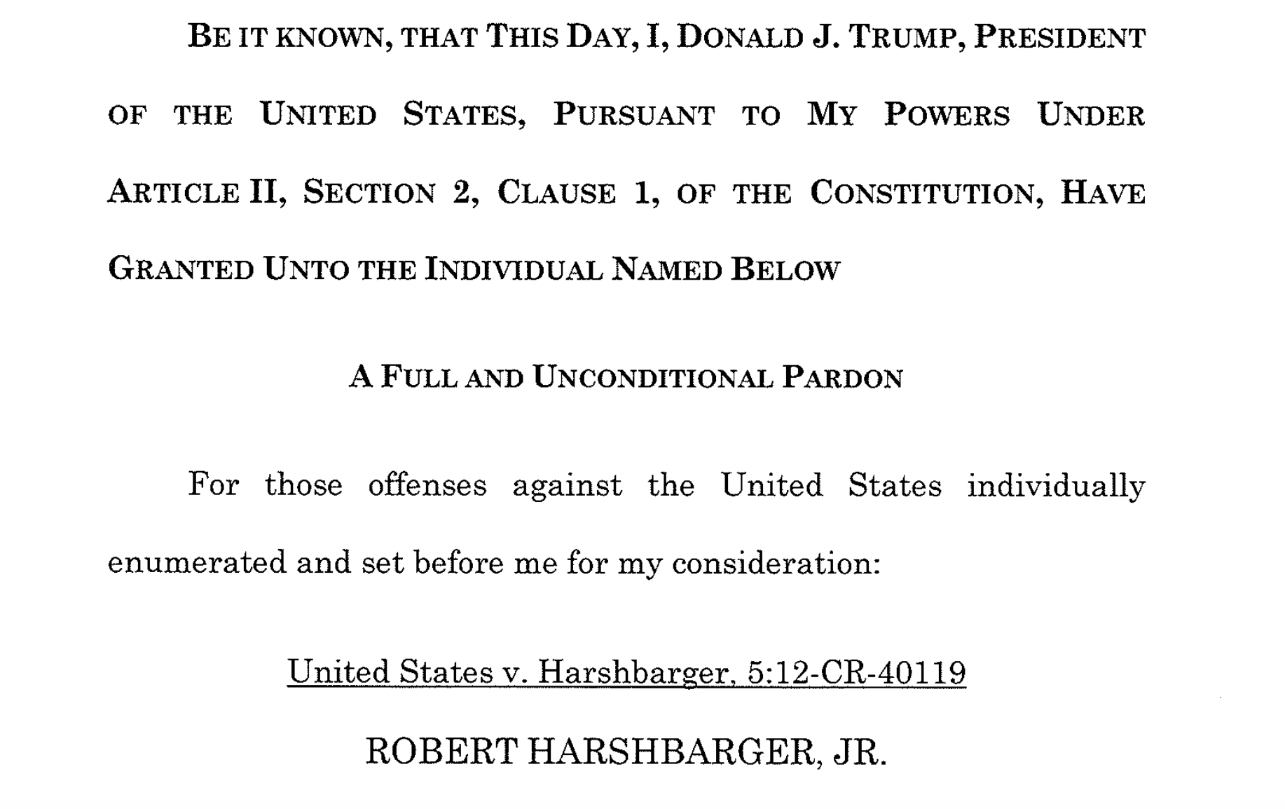 Trump Endorsed Diana Harshbarger on Monday. On Friday He Pardoned Her Husband.